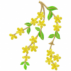 Flowers And Tree Embroidery Design 5 Flowers And Tree Embroidery Design 5